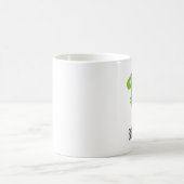 恐竜Tレックスディノベビーシンプルかわいい名前の漫画 コーヒーマグカップ (中央)