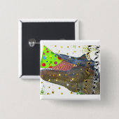 恐竜Tレックスパーティー動物 缶バッジ (正面&裏面)