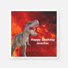 恐竜Tレックスファイアジュラシックワールド スタンダードカクテルナプキン