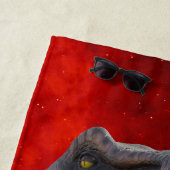 恐竜Tレックスファイアレッドジュラシック世界 ビーチタオル (インサイチュ)