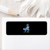 恐竜Tレックスメノラサウルスハッピーハヌカー（ユダヤ教）メノラー ラベル (インサイチュ)