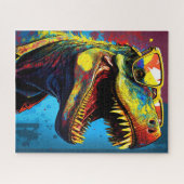 恐竜Tレックスモダンワールドキッズ ジグソーパズル (横)