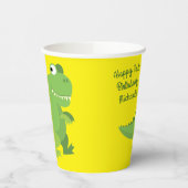 恐竜Tレックス子供の誕生日パーティー 紙コップ (左)