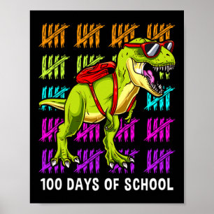 恐竜Tレックス学校の恐竜TレックスKの100日 ポスター