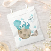 恐竜Tレックス少年1歳の誕生日パーティー フェイバーバッグ (クリップ留めされた状態)