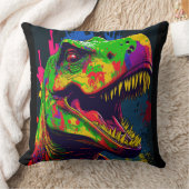 恐竜Tレックス少年 クッション (ブランケット)