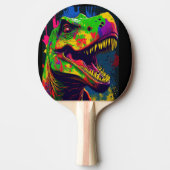 恐竜Tレックス幸せ 卓球ラケット (正面)