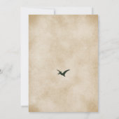 恐竜Tレックス誕生会 招待状 (裏面)