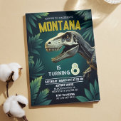 恐竜Tレックス誕生会 招待状