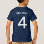 恐竜Tレックス誕生日少年 Tシャツ (裏面)