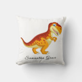 恐竜Tレックス金ゴールド装飾用クッション クッション (正面)