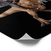 恐竜Tレックス2020に乗ってトランプ ポスター (角)