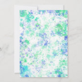 恐竜Tレックス6thバースデーパーティー水彩 招待状 (裏面)