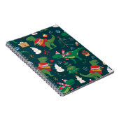 恐竜Tレックス：クリスマス新年。 ノートブック (右側)