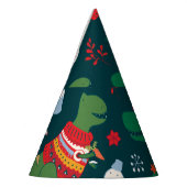 恐竜Tレックス：クリスマス新年。 パーティーハット (左)