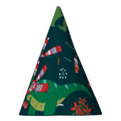 恐竜Tレックス：クリスマス新年。 パーティーハット (右)