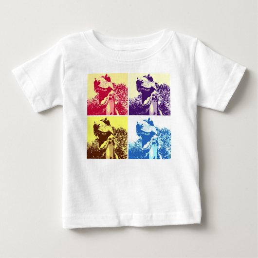 恐竜Tレックス ベビーTシャツ (正面)