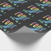 恐竜Tレックス ラッピングペーパー (角)