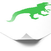 恐竜Tレックス – 背景色の選択 フォトプリント            (角)