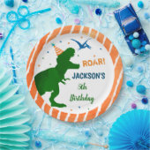 恐竜TレックスTレックス誕生会紙プレート ペーパープレート (パーティー)