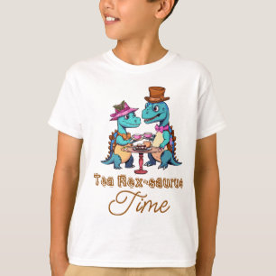 恐竜T-レックス – サウルスよくはしゃぐティー Tシャツ