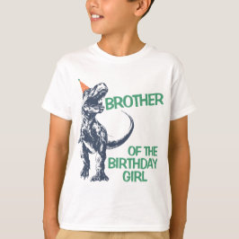 恐竜T-Rexパーティーハット　誕生日プレゼントの姉妹の弟 Tシャツ