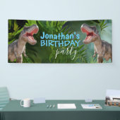 恐竜T Rexsボーイブルーバナー 横断幕 (トレードショー)