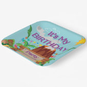 恐角火山ボーイバースデーパーティー ペーパープレート (傾斜あり)