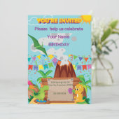 恐角火山ボーイバースデーパーティー 招待状 (スタンド正面)