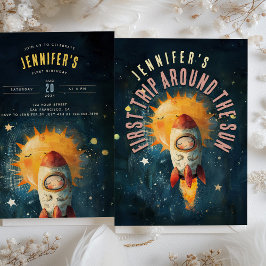 恒星お祝い：最初の軌道誕生日 招待状