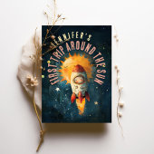 恒星お祝い：最初の軌道誕生日 招待状