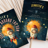 恒星お祝い：最初の軌道誕生日 招待状