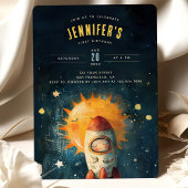 恒星お祝い：最初の軌道誕生日 招待状