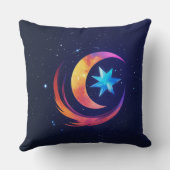 恒星の重力エンブレムTシャツ クッション (裏面)