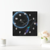 恒星地震 スクエア壁時計 (ホーム)