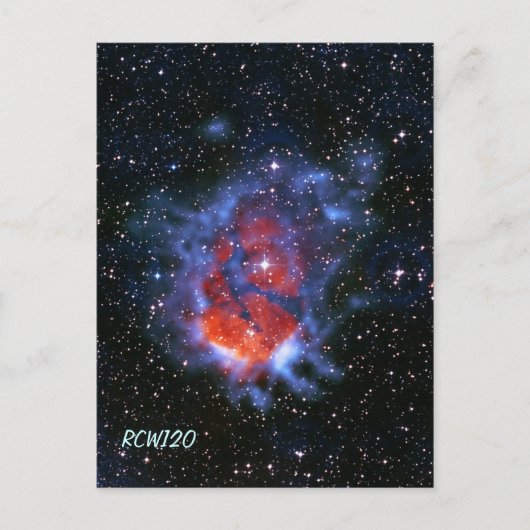 恒星子供部屋RCW120、ガム58 ポストカード (正面)