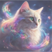 恒星子猫 – 宇宙キャットアート シール (正面)