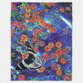 恒星開花 フリースブランケット (正面)