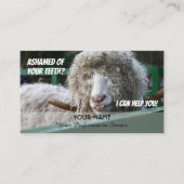 恥おもしろいずかしい仕事に対する歯科専門家の歯 名刺 (正面)