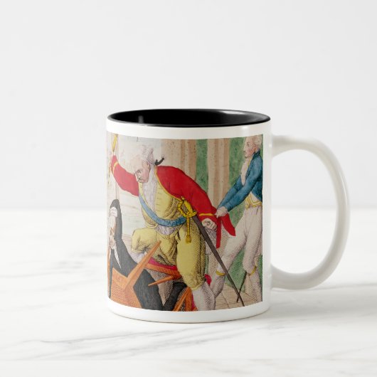 恥および後悔、悲喜劇的なPlay ツートーンマグカップ (右)