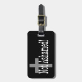 恥じなかった! ロマンの1:16 (十字と) ラゲッジタグ (正面縦)