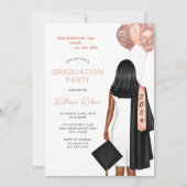 恥じらいながらも信じてた 卒業パーティー 招待状 (正面)