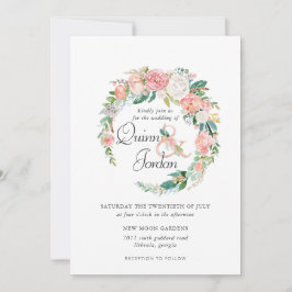 恥じらいサマー | 花冠のウェディング・招待状 招待状