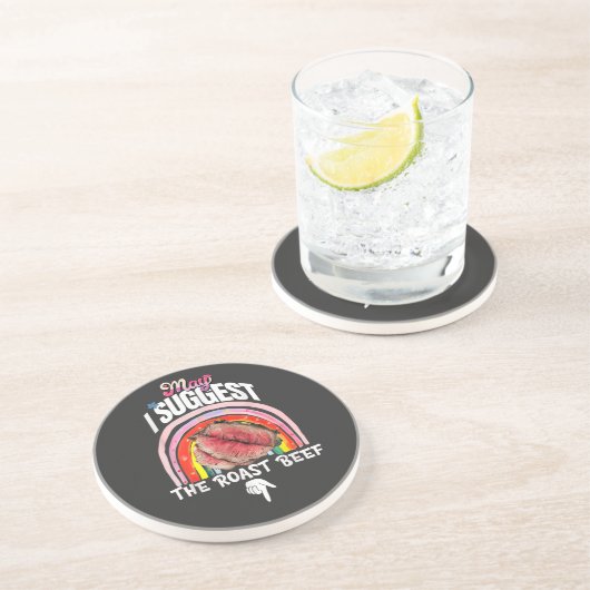 恥ずかしいけどローストビーフはいかが? コースター (側面)
