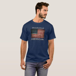 恥ずかしいアメリカ国旗 Tシャツ