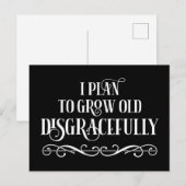 恥ずかしい老後を送るつもり ポストカード (正面/裏面)