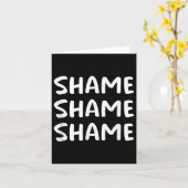 恥ずかしい 恥ずかしい 恥ずかしい、面白い、ジョーク、皮肉な表現 カード (黄色い花)