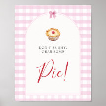 恥ずかしがらないで、パイの看板を手に入れる