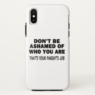 恥ずかしがらないで iPhone X ケース