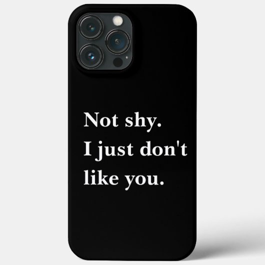 恥ずかしがらない。私はただ好きじゃないおもしろい諺 Case-Mate iPhoneケース (裏面)